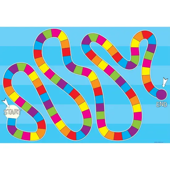 Smart Poly Blank Game Board Chart, Dry-Erase Surface, 13" x 19", Pack of 10 {2}