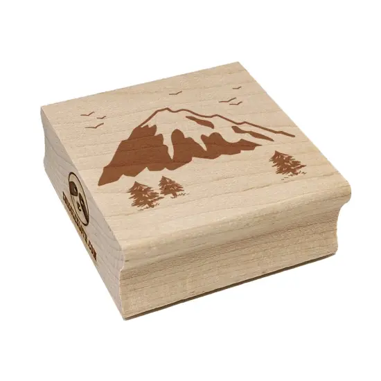 Mountain Scenic Landscape Square Rubber Stamp for Stamping Crafting {2}