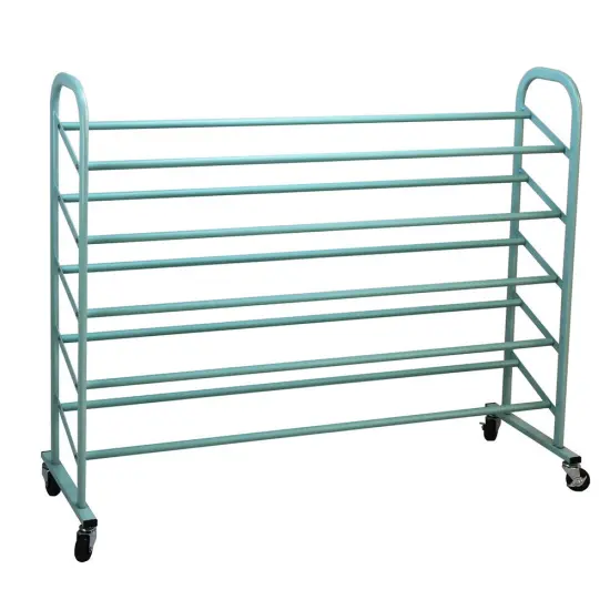 Oceanstar 5-Tier Metal Shoe Rack Blue {1}