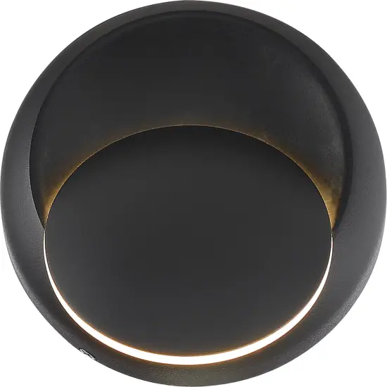 Nuvo Pinion 1-Light 5w LED Wall Sconce in Black Finish warm-white {1}