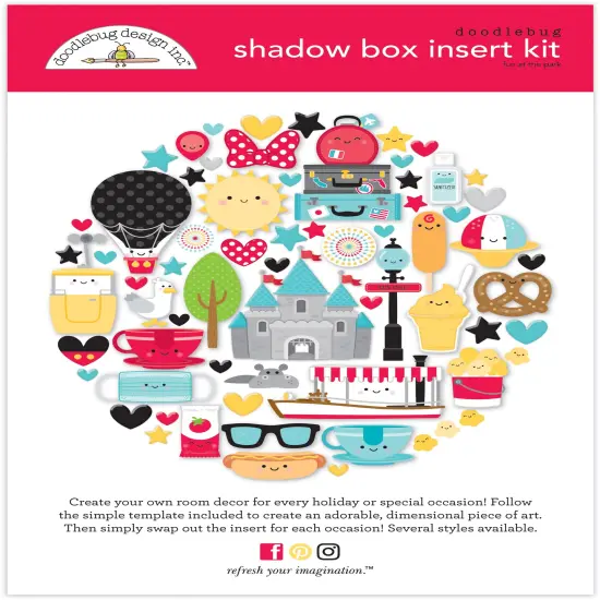 Doodlebug Design Shadow Box Insert Kit-Fun At The Park {1}