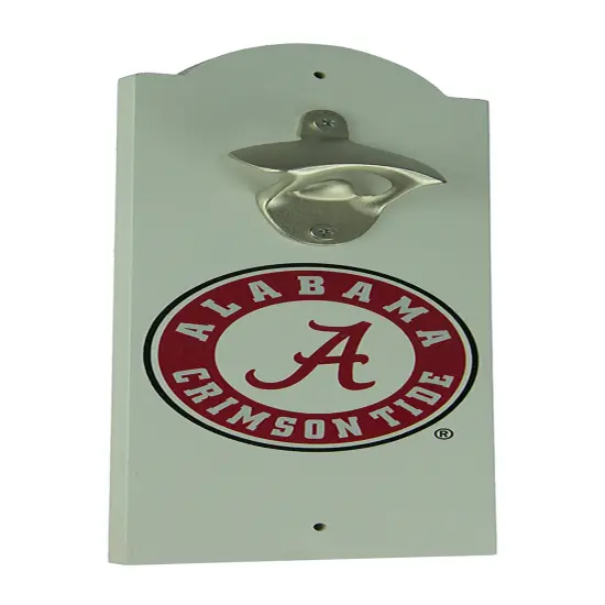 Licensed University of Alabama Crimson Tide Wall Mounted Bottle Opener {1}