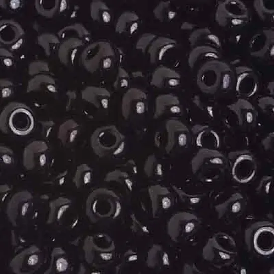 John Bead 4/0 Czech Glass Seed Beads, 500g Opaque Black {1}