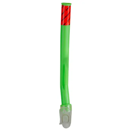 Swim Central 13" Green and Clear Swimming Pool Youth Size Snorkel Accessory {3}