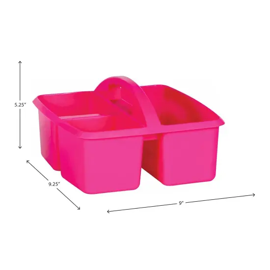 Pink Plastic Storage Caddy, Pack of 6 {5}