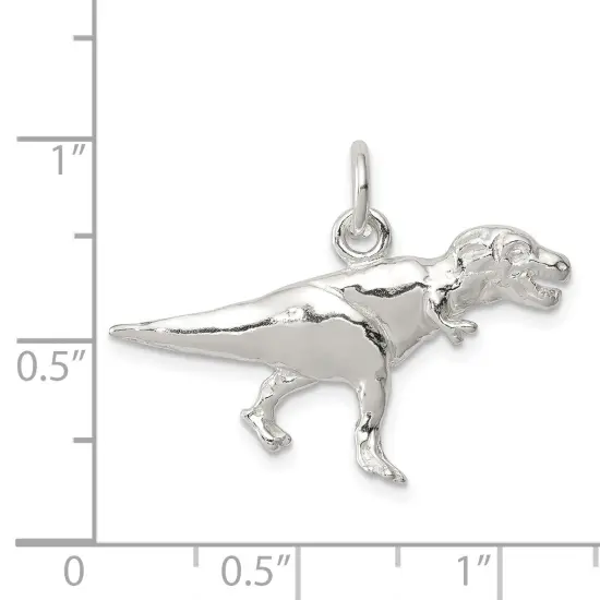 Sterling Silver T-Rex Charm Pendant Dinosaur Jewelry {4}
