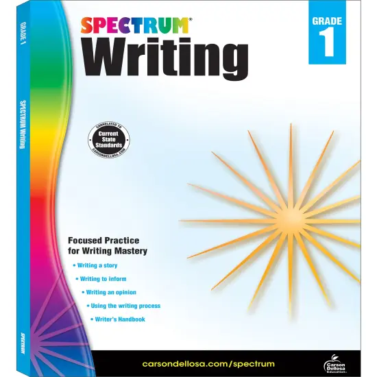 Spectrum Writing 1st Grade Workbooks, Learn to Write a Story, to Inform, an Opinion, Handwriting Practice for Kids 5-7, Classroom or Homeschool Curriculum {1}