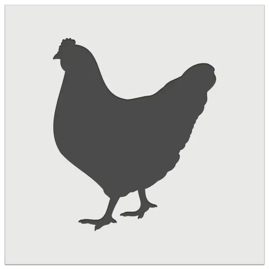 Solid Chicken Hen Farm Animal Wall Cookie DIY Craft Reusable Stencil {2}