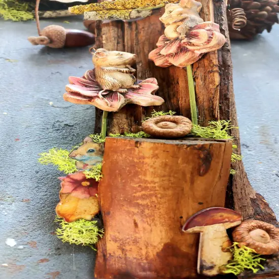 Stamperia Soft Maxi Mould A4-Woodland Oval Plates {4}