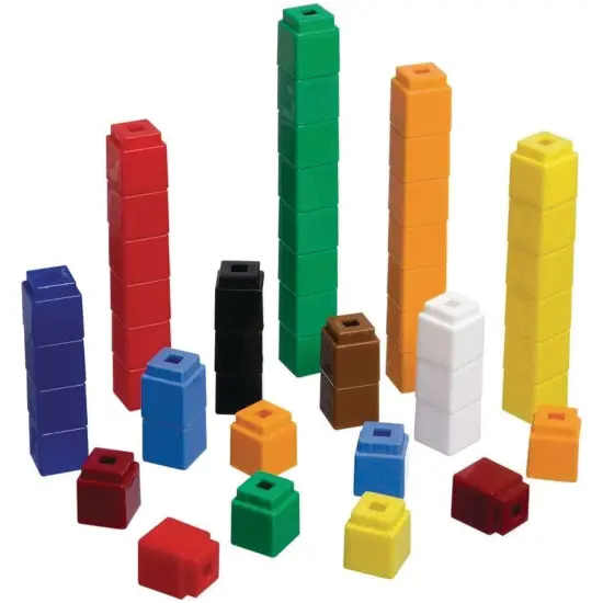 Didax Unifix ® Cubes Interlocking Counting Cubes with Activity Booklet (Set of 500) {4}
