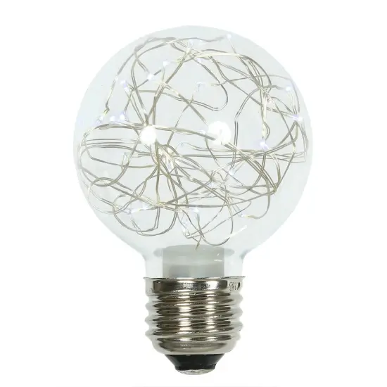 Vickerman 25 Bulbs Pure White Twinkle G95 FairyLt E26 {1}