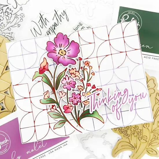 Pinkfresh Studio Hot Foil Plate-With Sympathy {3}