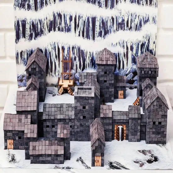 Mini Bricks Construction Set - Black Castle {3}