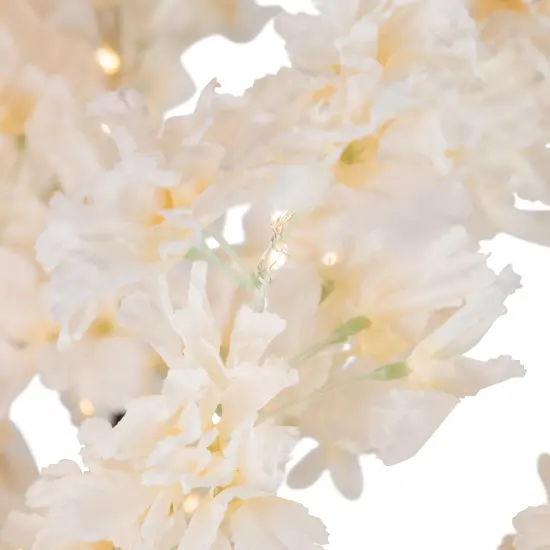 Northlight 6' LED Lighted White Floral Artificial Tree - Warm White Lights {6}