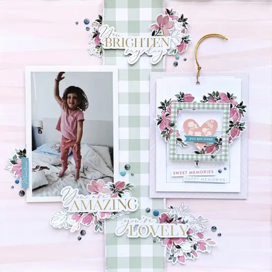 Pinkfresh Studio Stencils 4"X9" 4/Pkg-Artistic Magnolias Layering {3}