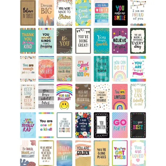 Encouragement Cards, 2-3/16" x 3-1/2", 42 Per Pack, 6 Packs {5}