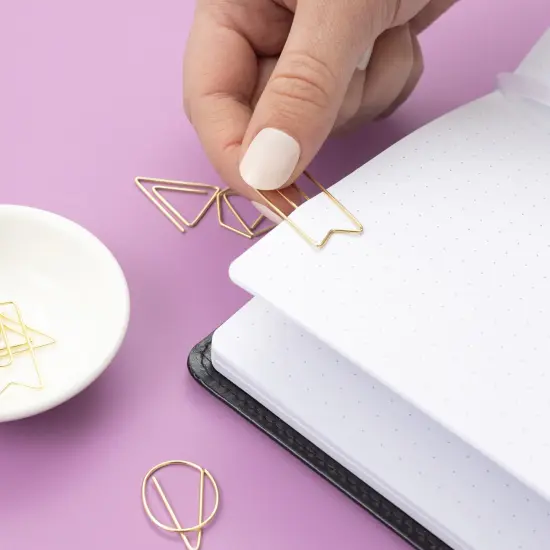 AC Point Planner Shaped Paper Clips 16/Pkg-Gold {6}