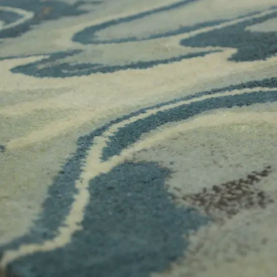 Liora Manne Fuji Cloud Indoor Rug Blue 42 Inches X 66 Inches {4}