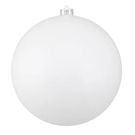 Northlight Shiny Shatterproof Commercial Christmas Ball Ornament - 8" (200mm) - White {1}