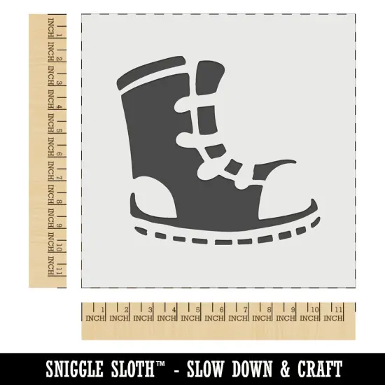 Sneaker Shoe High Top Laces Wall Cookie DIY Craft Reusable Stencil {1}