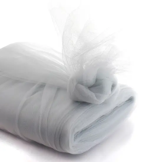 54" Tulle Fabric Bolt Grey {1}