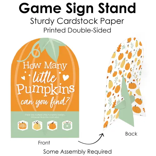 Big Dot of Happiness Little Pumpkin - Fall Birthday Party or Baby Shower Scavenger Hunt - 1 Stand and 48 Game Pieces - Hide and Find Game {7}