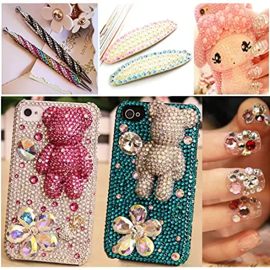 15000 Pieces Nail Art Rhinestones,15 Colors 3mm Flat-Bottomed Round Nail Rhinestones Glitter Crystal Gem Rhinestone,DIY Decoration Accessories {6}