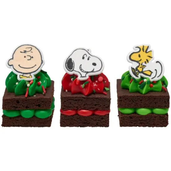Peanuts Snoopy, Charlie Brown, and Woodstock Cupcake Rings 24ct {2}