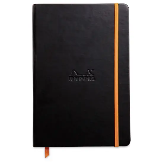 Rhodiarama Hardcover Notebook - Black, A5 {1}