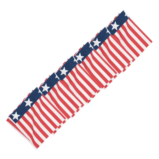 Stars and Stripes 4th of July Patriotic Cotton Reversible Napkin Set of 6 {3}