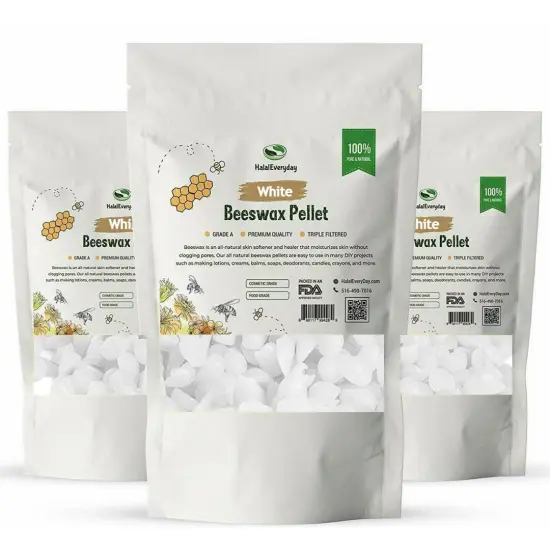 100% Pure White Organic Beeswax Pellets {2}