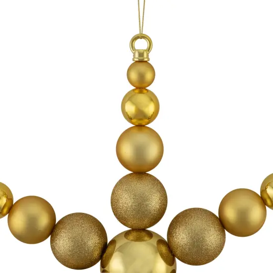 Northlight Shatterproof 3-Finish Snowflake Commercial Christmas Ornament - 18" - Gold {5}