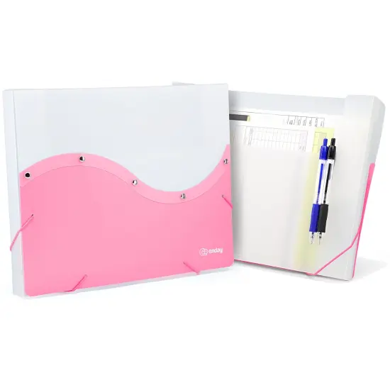 Enday Two Tone Letter Size Document Case Purple {2}