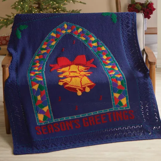 HerrschnersBella Notte Afghan Knit Kit Multi {1}