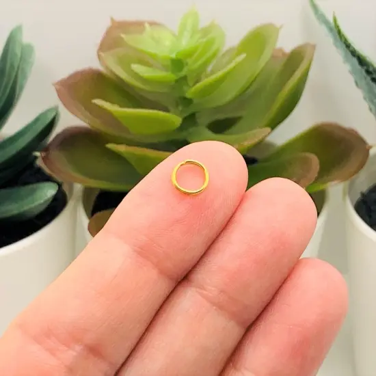 100, 500 or 1,000 Pieces: 6 mm Gold Plated Split Double Jump Rings {3}