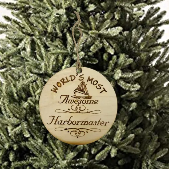 Worlds most Awesome Harbormaster - Ornament {2}