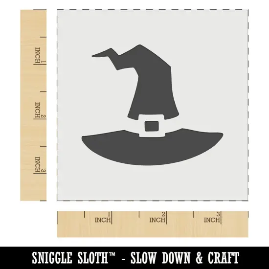 Stylized Witch Hat Halloween Wall Cookie DIY Craft Reusable Stencil {6}