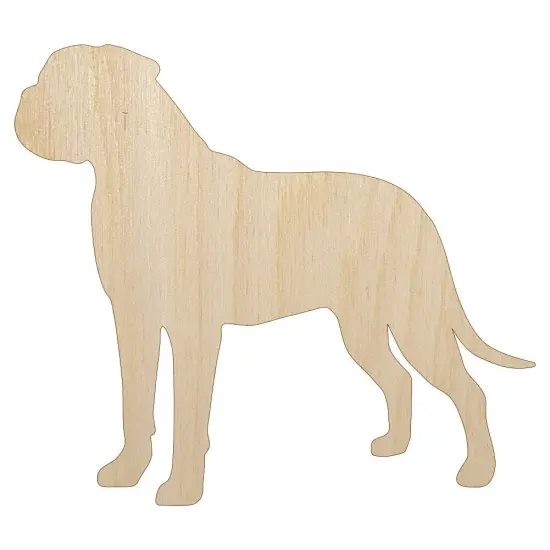 Bullmastiff Dog Solid Unfinished Wood Shape Piece Cutout for DIY Craft Projects {1}
