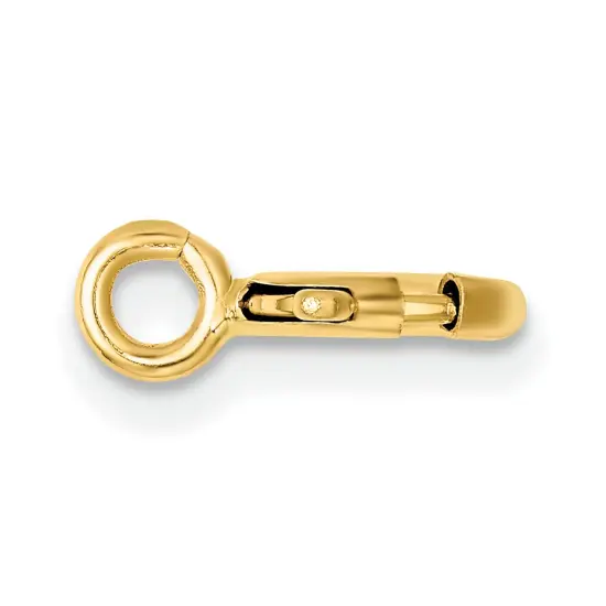14K Gold Spring Ring Clasp (5.00Mm To 7.00Mm) {2}