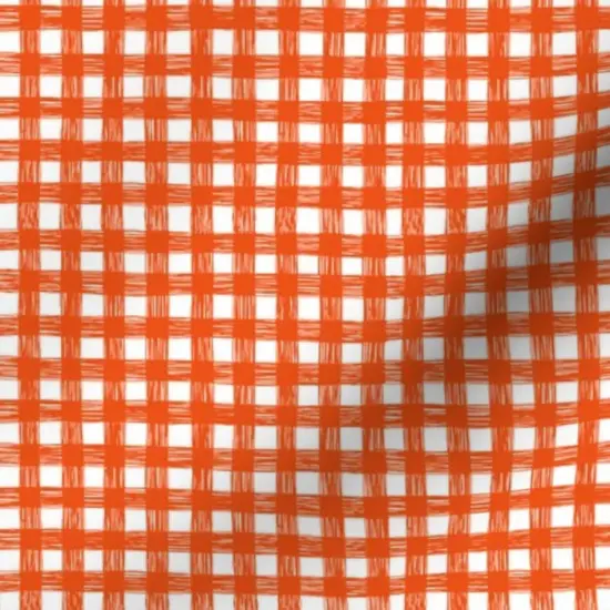 Various Fabrics by the Yard or Fat Quarter Farmhouse Plaid Gingham Cottagecore Spring Summer Red Small Scale Custom Printed Fabric by Spoonflower {7}