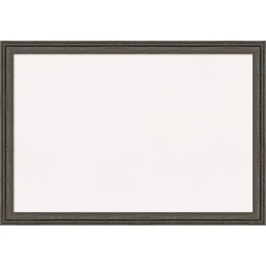 Upcycled Wood Framed Corkboard, White Cork Brown Grey {7}