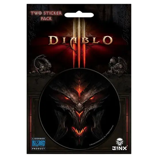 Diablo III 3" Round Sticker 2-Pack: Diablo, Lord of Terror {1}