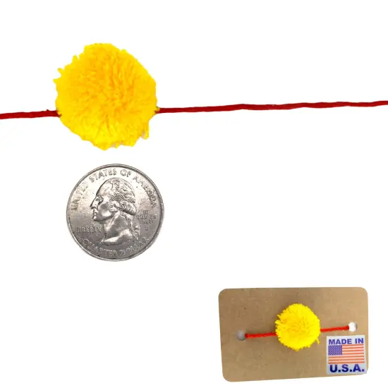 8, 10, 12 Assorted Pompom Rakhi, Rakhri, Rakhi For Brother, Traditional Rakhi, Raksha Bandhan, Rakhri, Rakhi Bracelet {6}