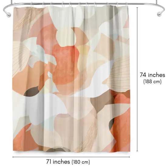 Americanflat 71" x 74" Shower Curtain, Interlude by Louise Robinson {2}