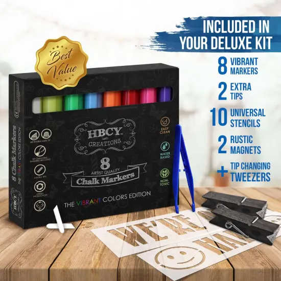 HBCY Creations A-Frame Chalkboard / Sidewalk Chalkboard Sign with Eraser / Large Sturdy Sandwich Board / A Frame Restaurant Message Board {5}