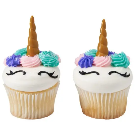 Unicorn Horn DecoPics&reg; Cupcake Decoration, 12ct {1}