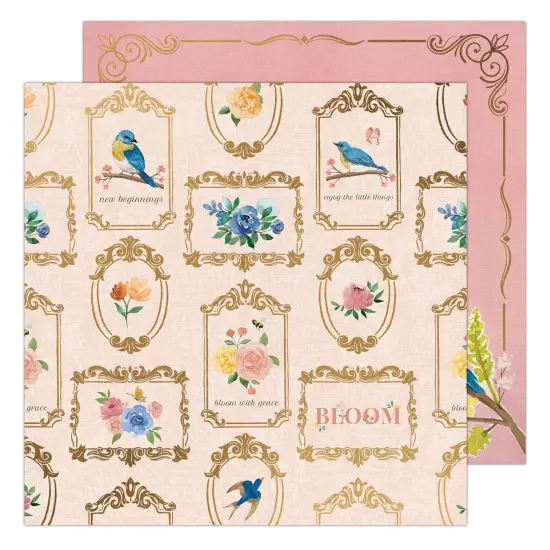 K&Company Antique Garden Double-Sided Paper 12"x12"-Frames {1}