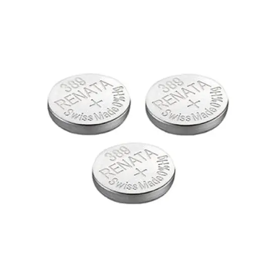 Renata Watch Battery Swiss Made Renata 389 or SR1130SW Or AG10 1.5V (3 Batteries, 389 or SR 1130 SW) {1}