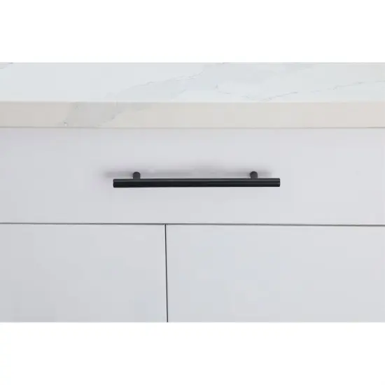 Quinn 6-5/16" Center to Center Matte Black Bar Pull Multipack (set of 10) {2}