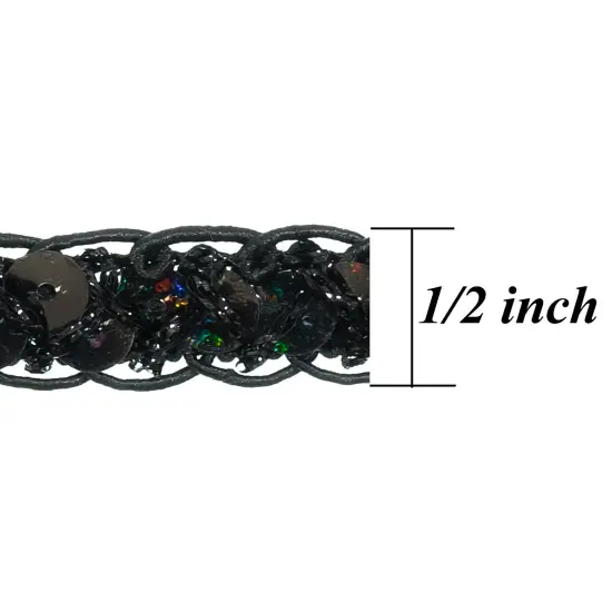 10 Yards of Thea Sequin Braid Cord Trim | 10 yard cut Purple {4}